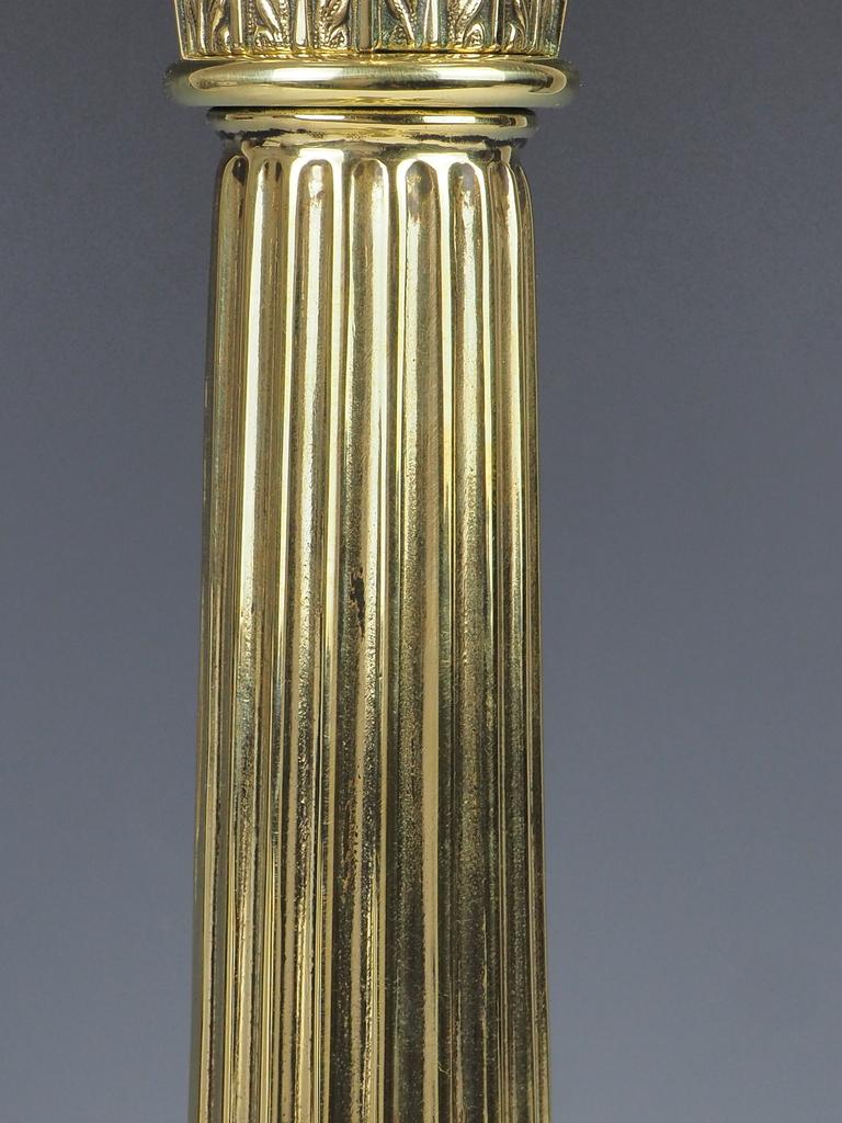English Antique Hinks and Sons Brass Oil Lamp 7