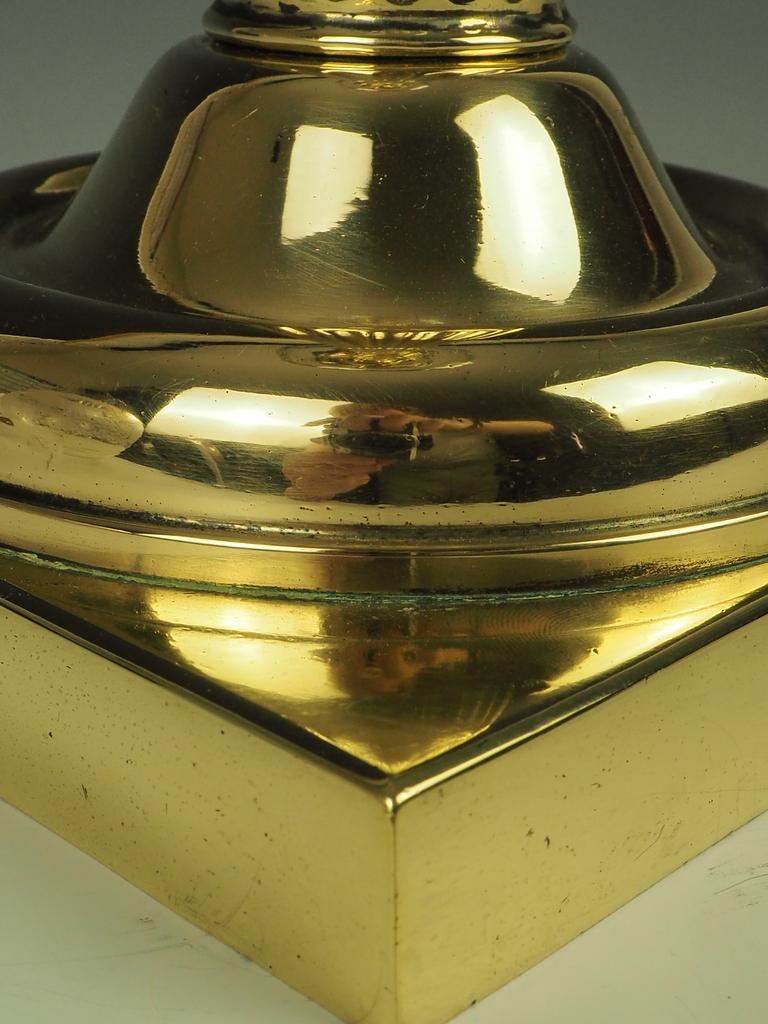 English Antique Hinks and Sons Brass Oil Lamp 13
