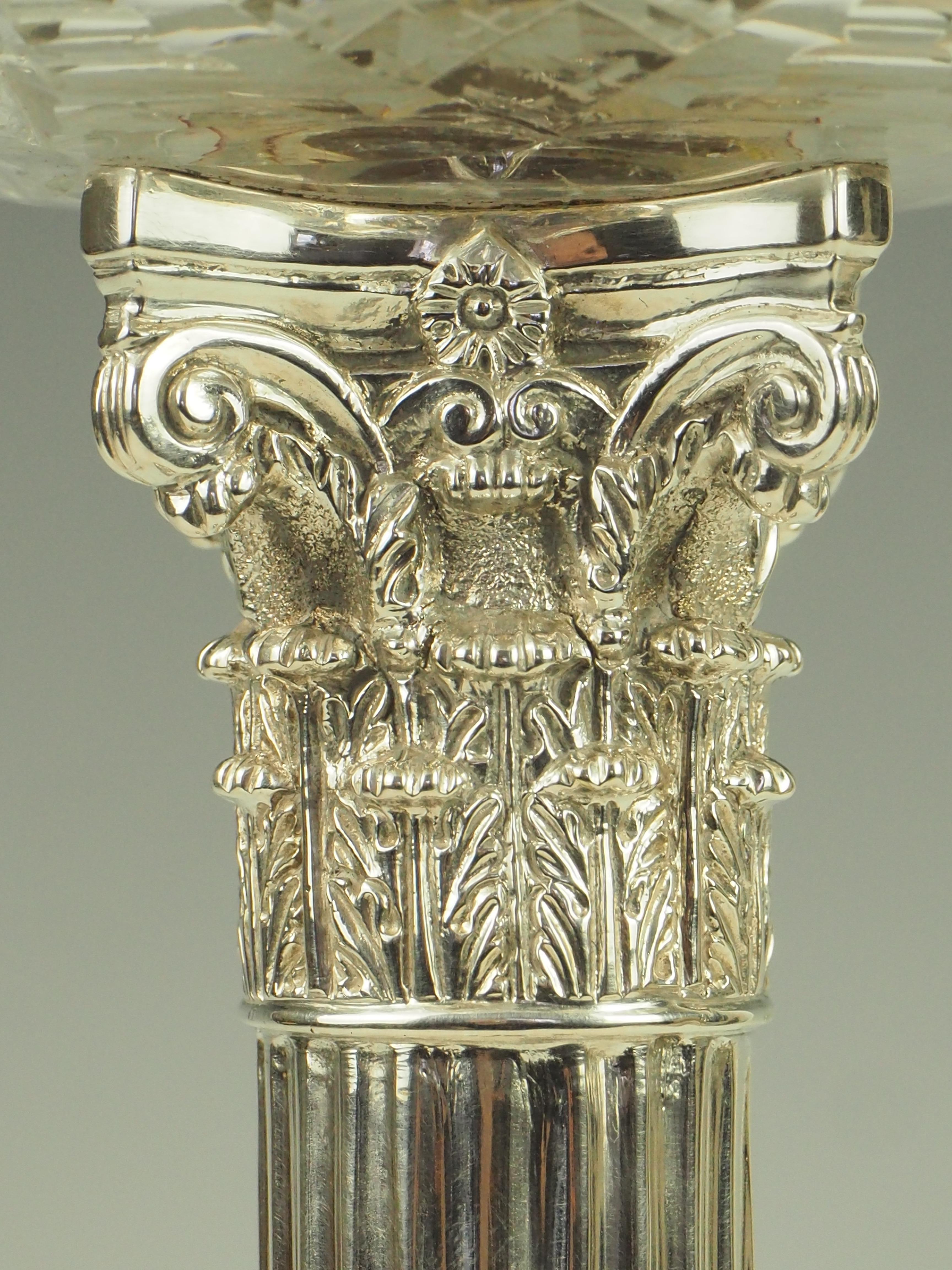 Englische antike Hinks & Sons Silber Öllampe - Downton Abbey Sammlung im Angebot 8