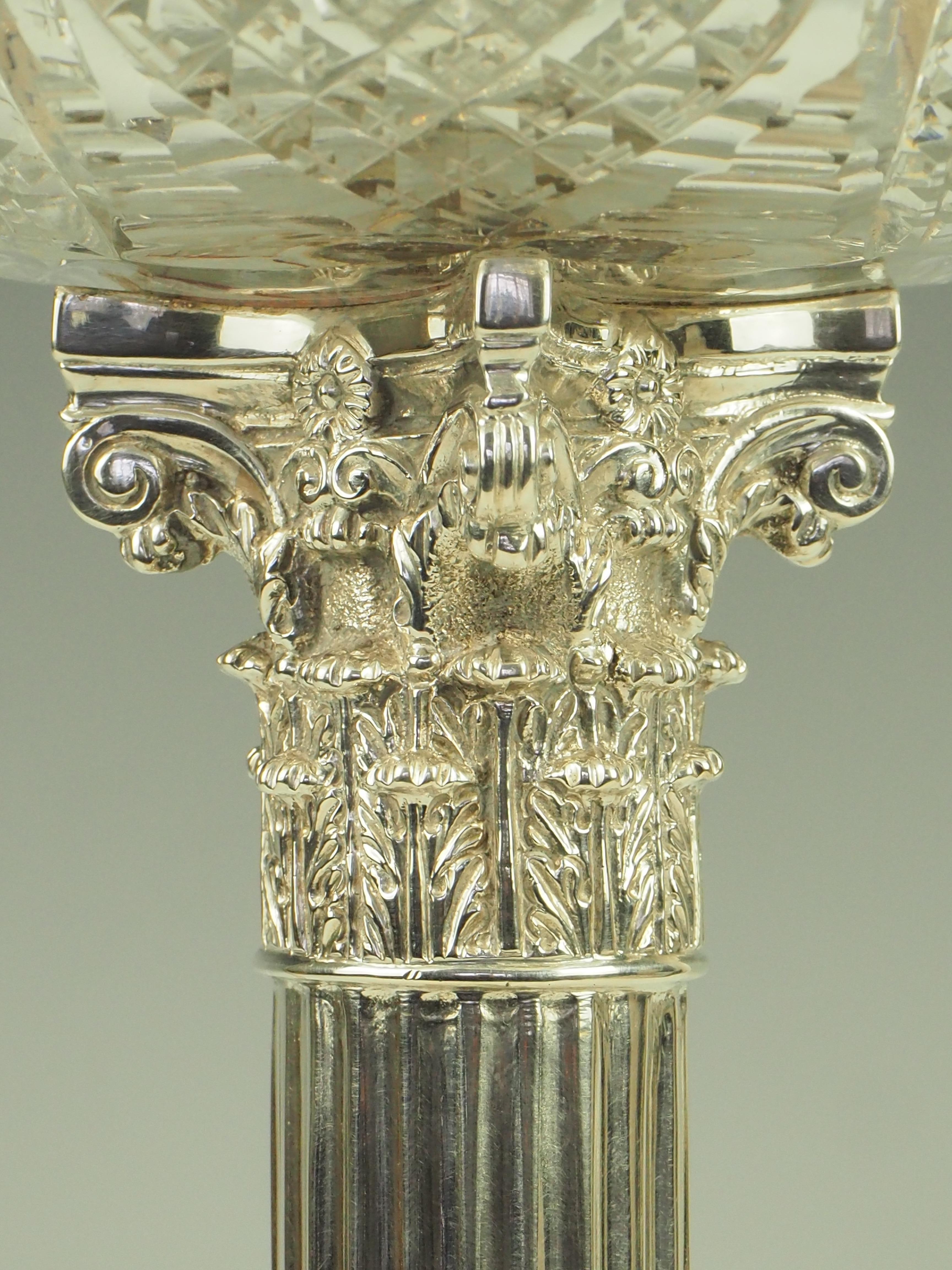 Englische antike Hinks & Sons Silber Öllampe - Downton Abbey Sammlung im Angebot 9