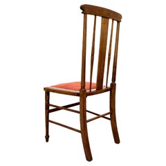 Englisch Antike Intarsien Mahagoni Arts & Crafts Beistellstuhl Schlafzimmer Stuhl