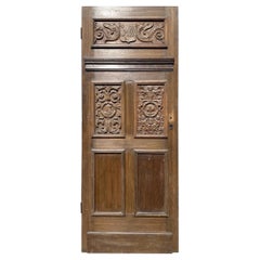 English Antique Jacobean Style Oak Door
