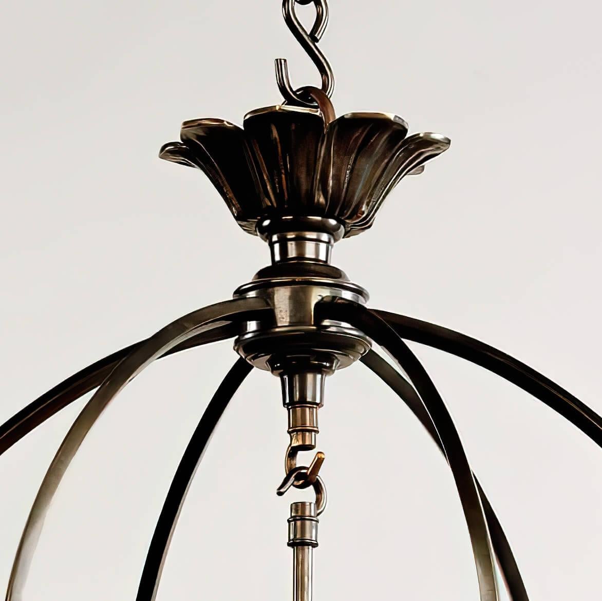 Georgian English Antique Lantern, Bronze