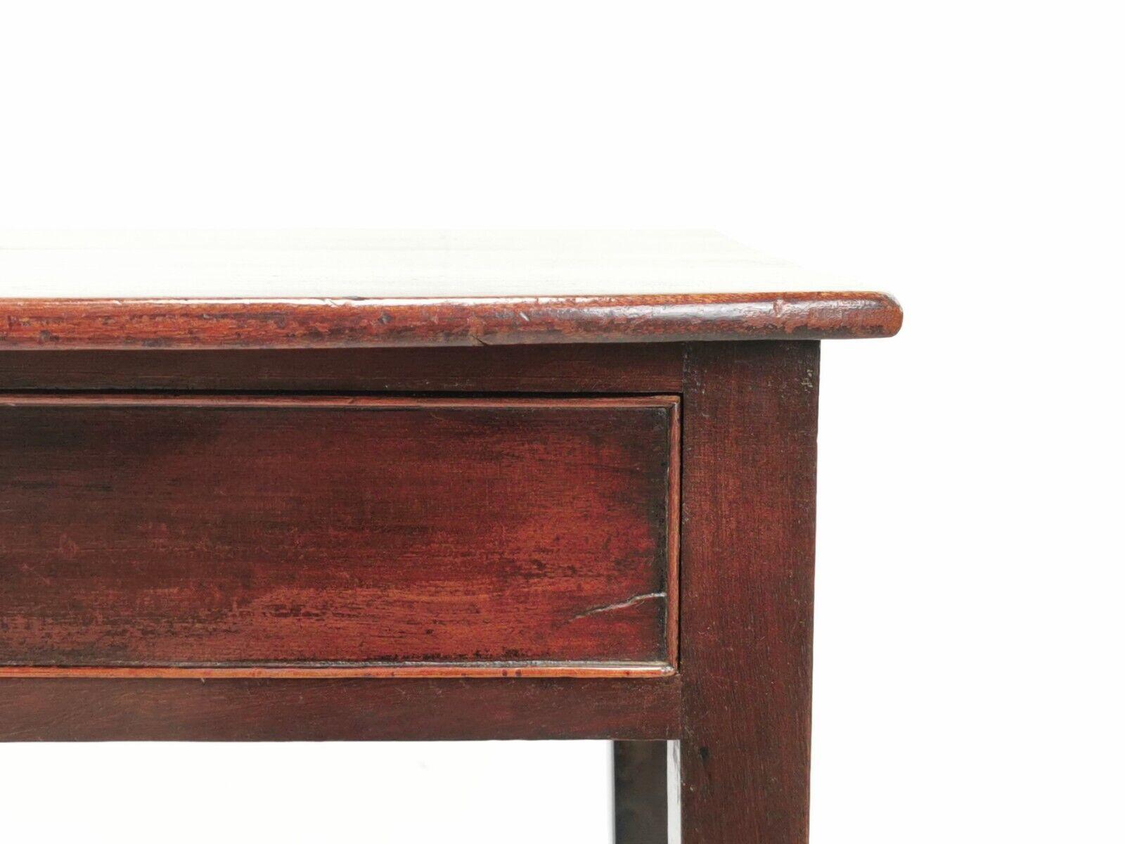 English Antique Mahogany 19th Century Side Table Writing Desk 6