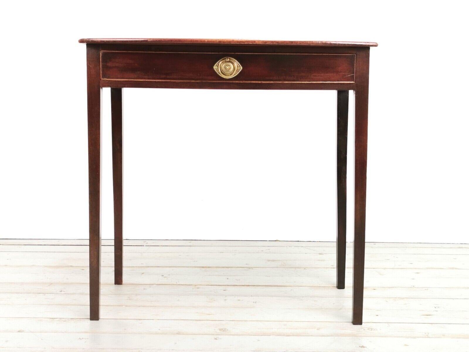 English Antique Mahogany 19th Century Side Table Writing Desk 8