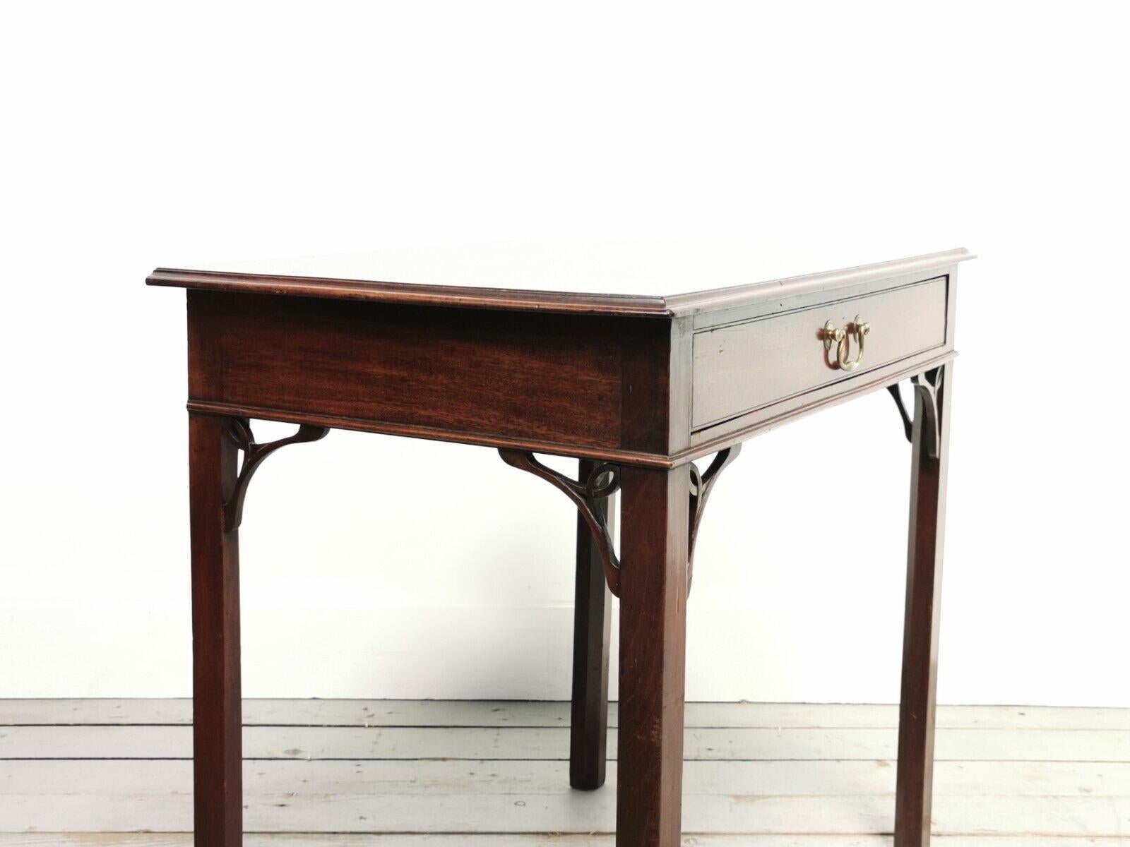 European English Antique Mahogany 19th Century Side Table Writing Desk For Sale