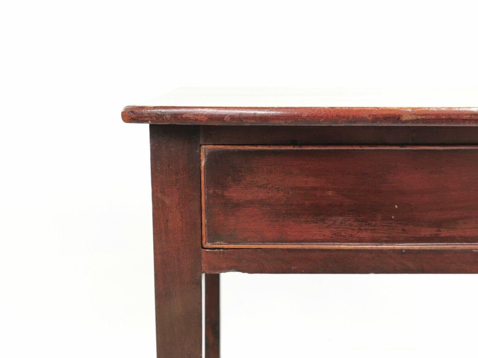 English Antique Mahogany 19th Century Side Table Writing Desk 5