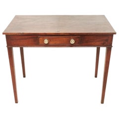 English Antique Mahogany 19th Century Side Table Writing Desk