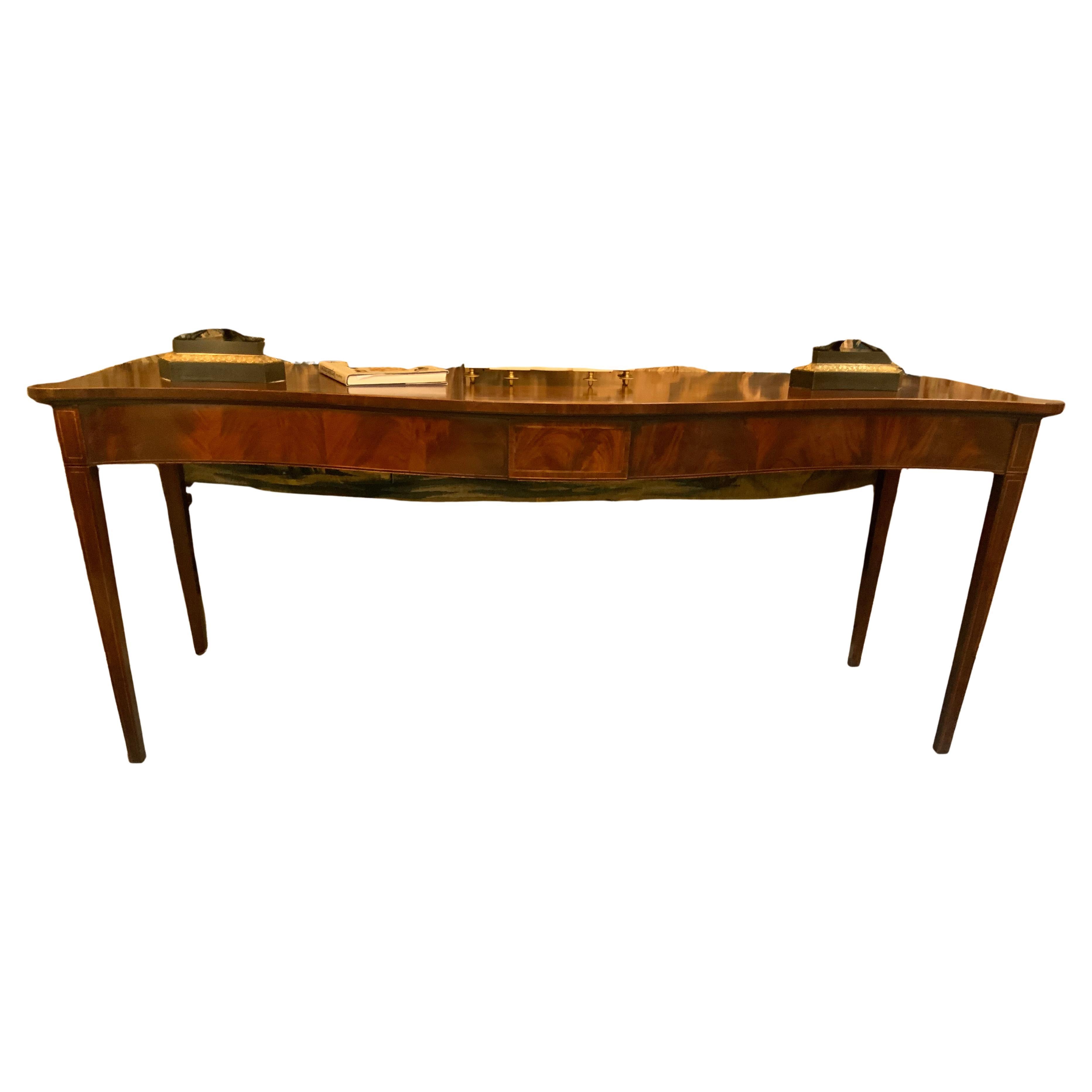 English antique mahogany console 19th century