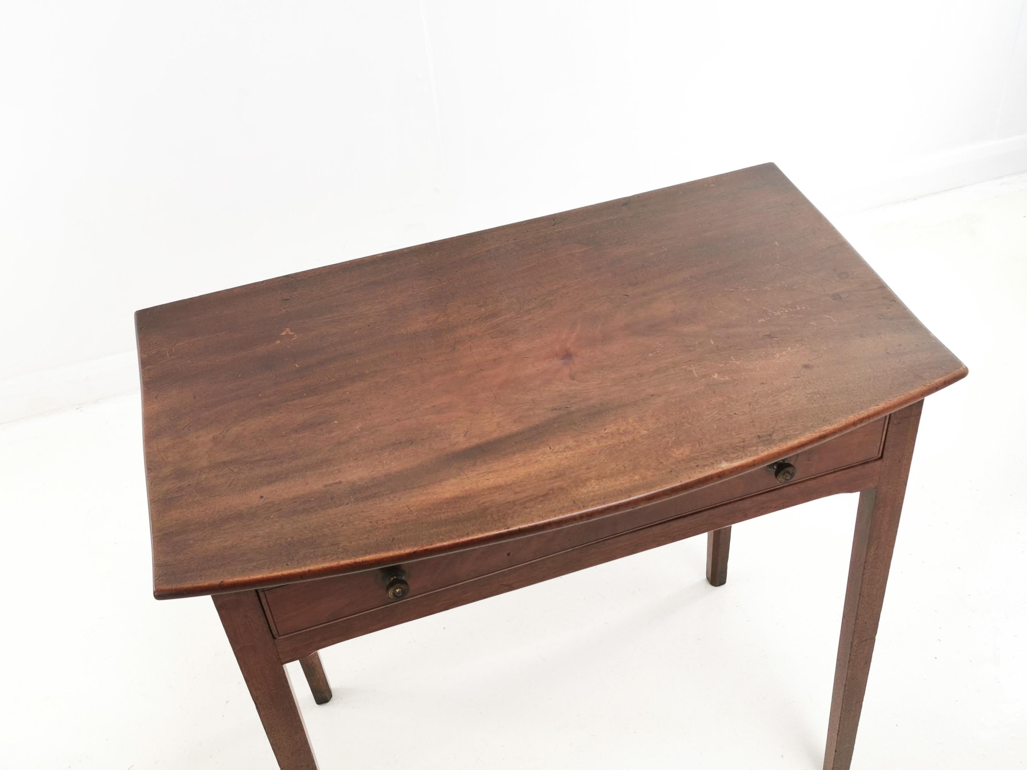 19th Century English Antique Mahogany Georgian Side Table Writing Desk