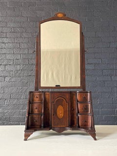 English Antique Miniature Dressing Mirror Stand