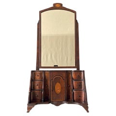 English Antique Miniature Dressing Mirror Stand