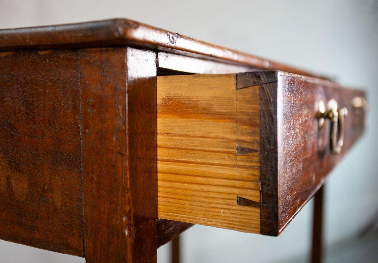 English Antique Oak 19th Century Side Table Writing Desk In Good Condition In STOKE ON TRENT, GB