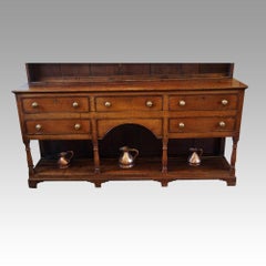 English Antique Oak Shropshire Farmhouse Dresser, circa 1820