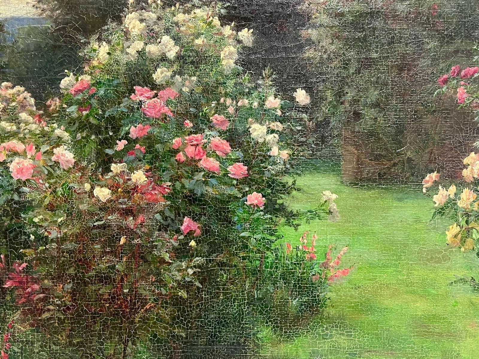 La Rosaleda
Artista English Impressionist, finales del siglo XIX
óleo sobre lienzo, sin enmarcar
cuadro: 13 x 19 pulgadas
procedencia: colección privada, Inglaterra
estado: muy bueno y en buen estado, viejas ampollas en la pintura