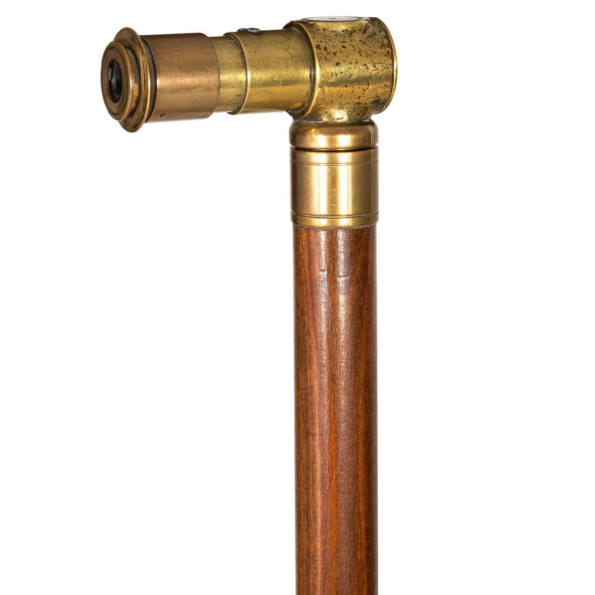 WORLD WAR I BRITISH TRENCH PERISCOPE WALKING CANE

R & J Beck, Ltd., England, ca. early 20th century
Marked 