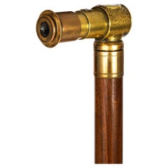 Canne de marche antique anglaise Periscope de R & J Beck vers 1917