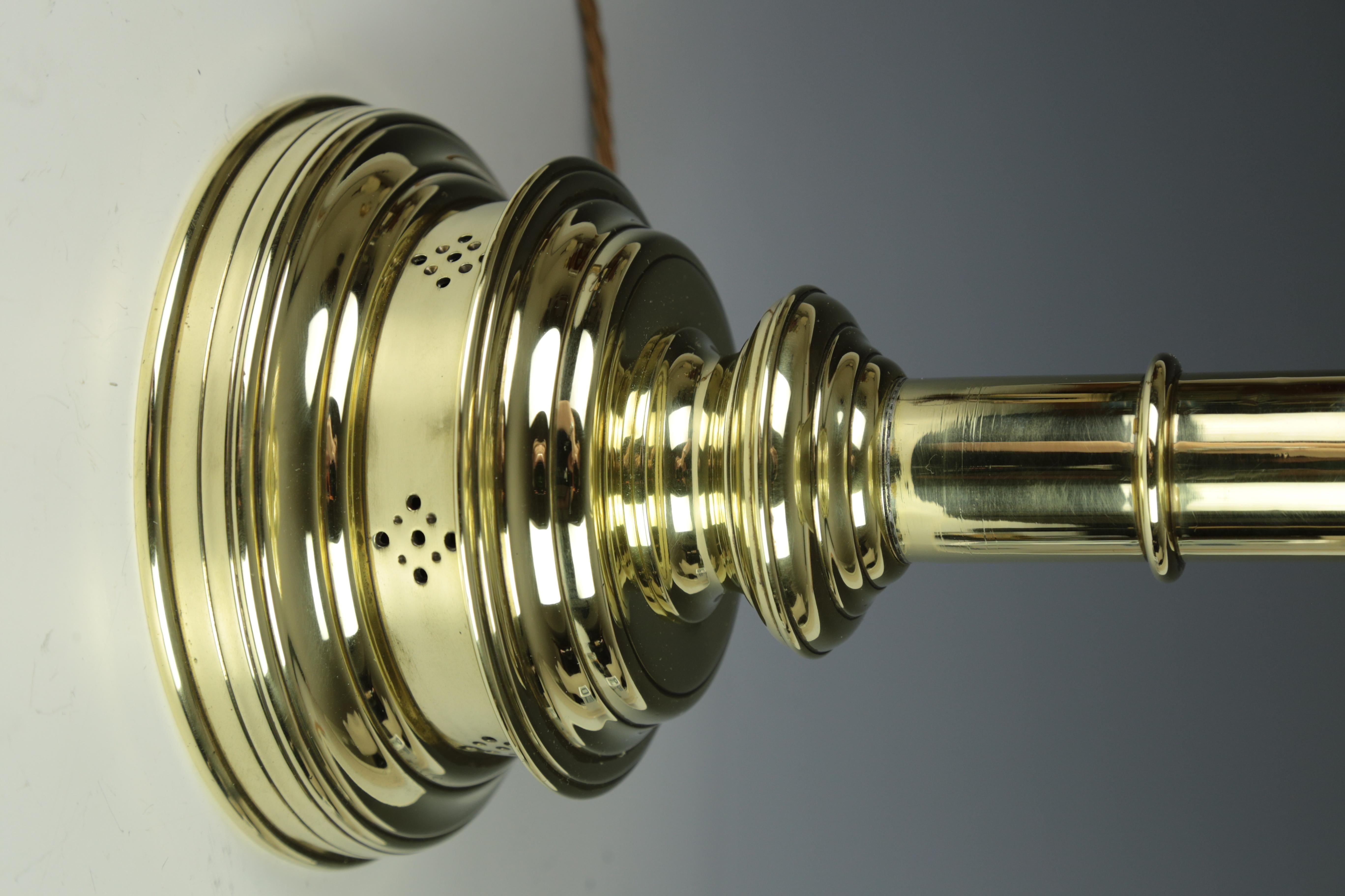 English Antique Pierced Gothic Castellated Candlestick Table Lamp For Sale 4