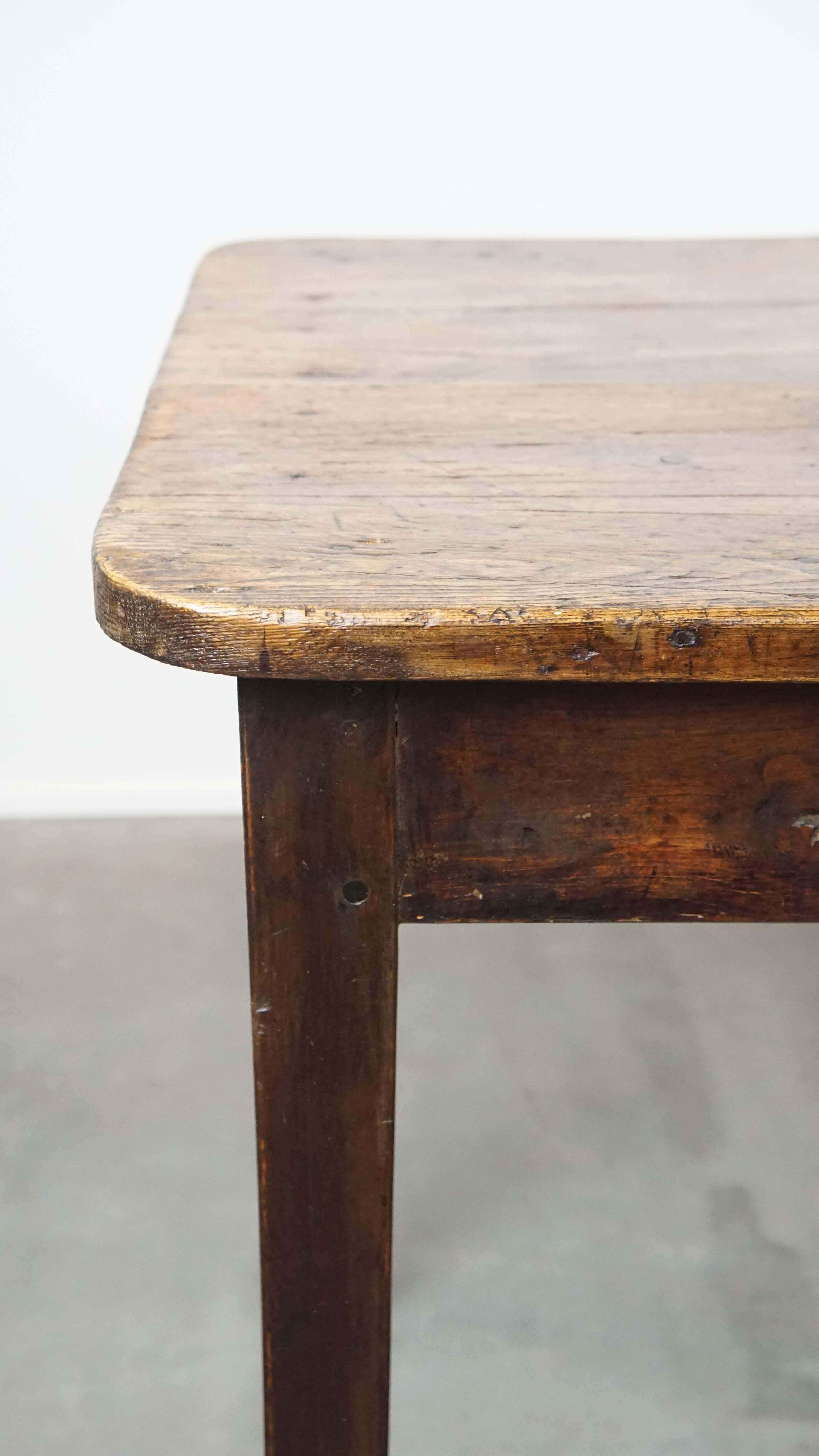 English Antique Pinewood Country Dining Table For Sale 2