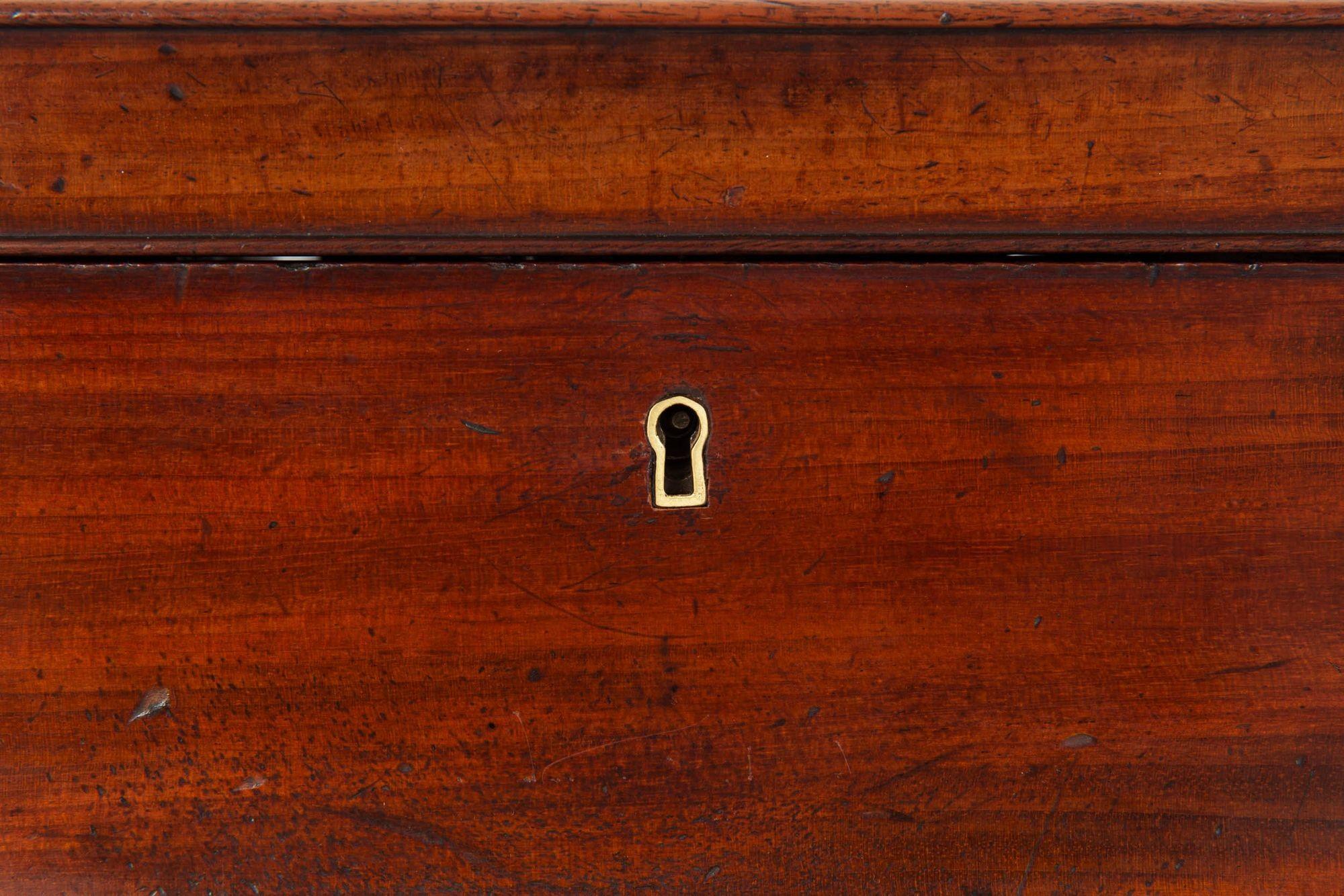 English Antique Regency Mahogany Sarcophagus Tea Caddy 10
