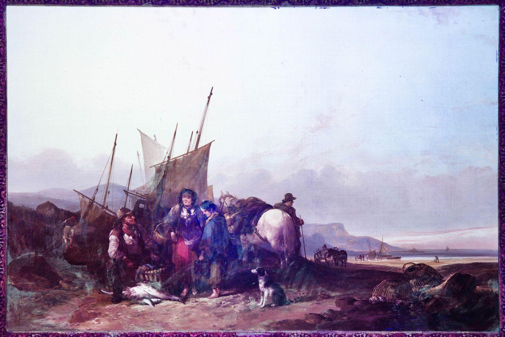 Paysage marin antique anglais de la 
