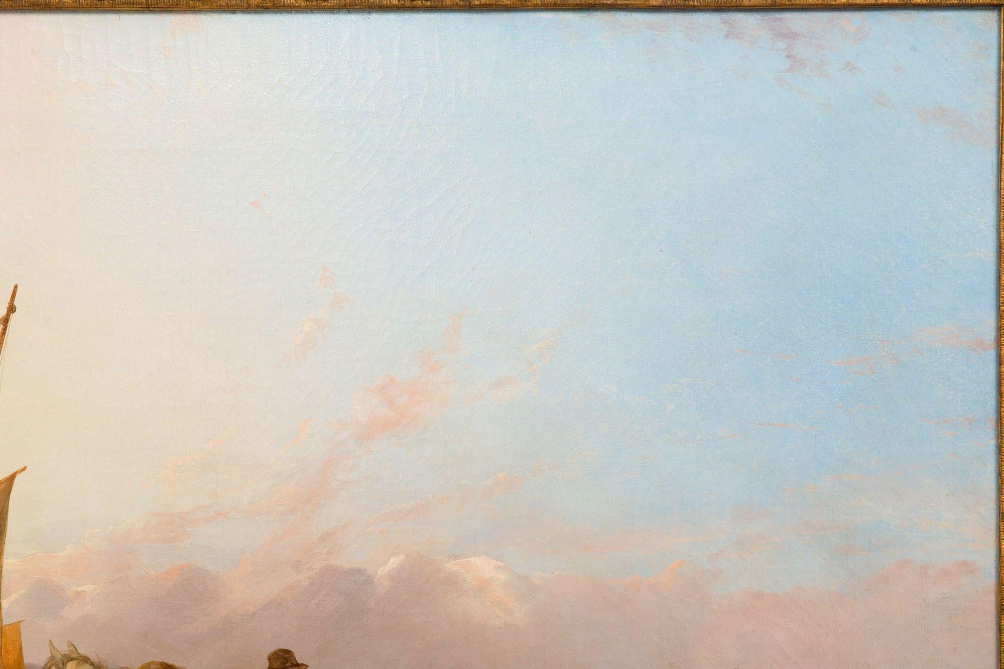 Paysage marin antique anglais de la 