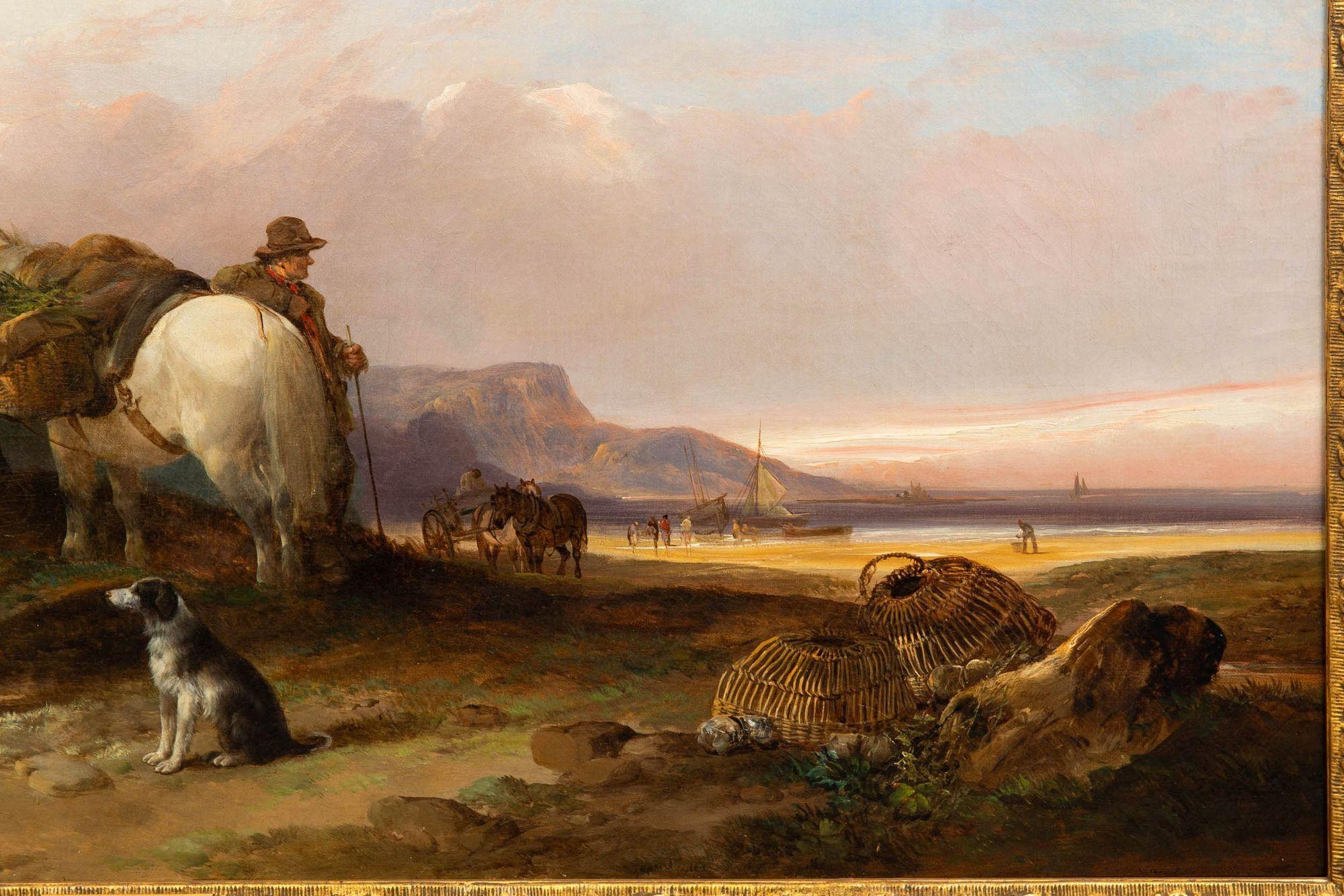 Toile Paysage marin antique anglais de la 