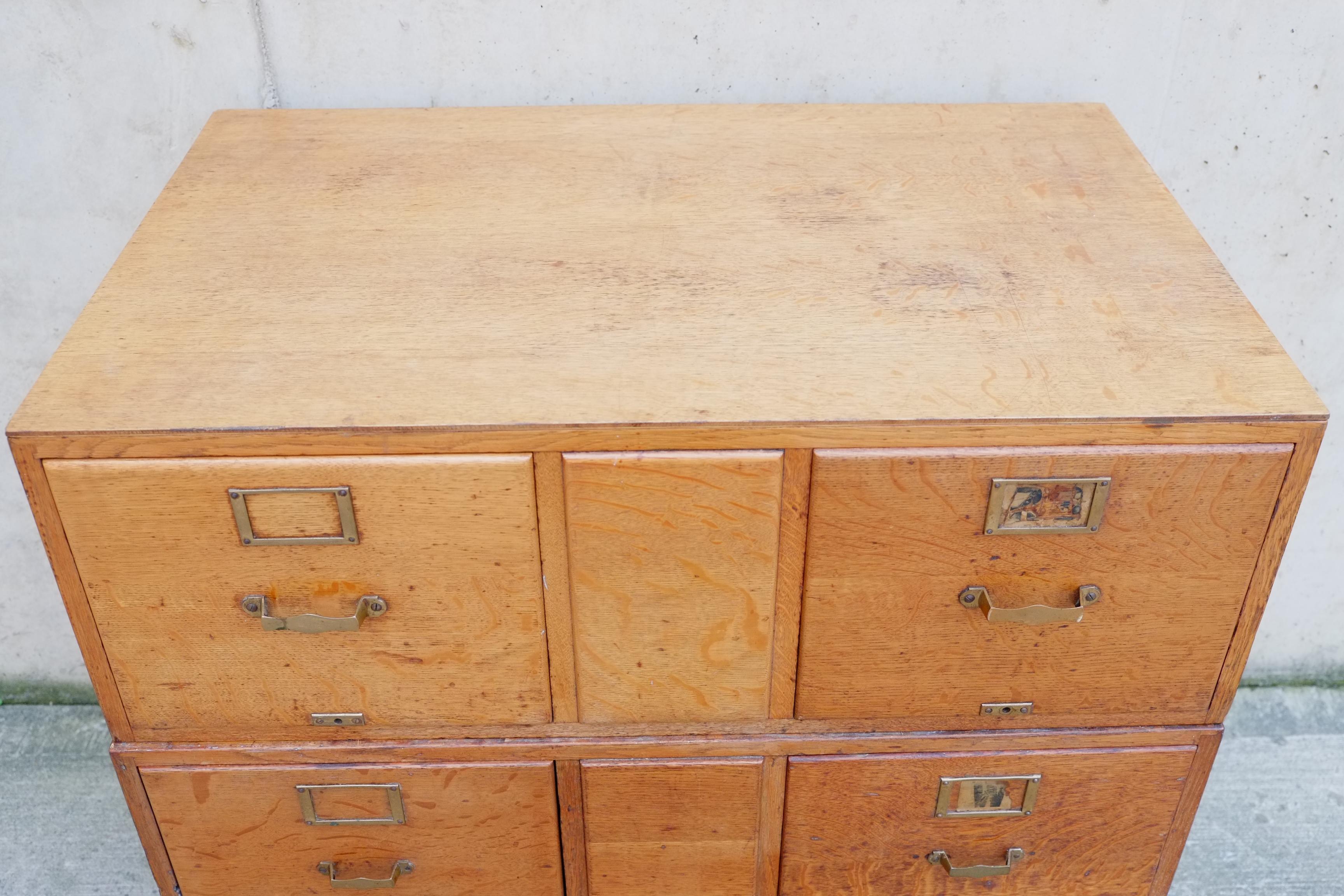 English Antique Shop Haberdashery Schubladen Kommode in OAK im Angebot 7
