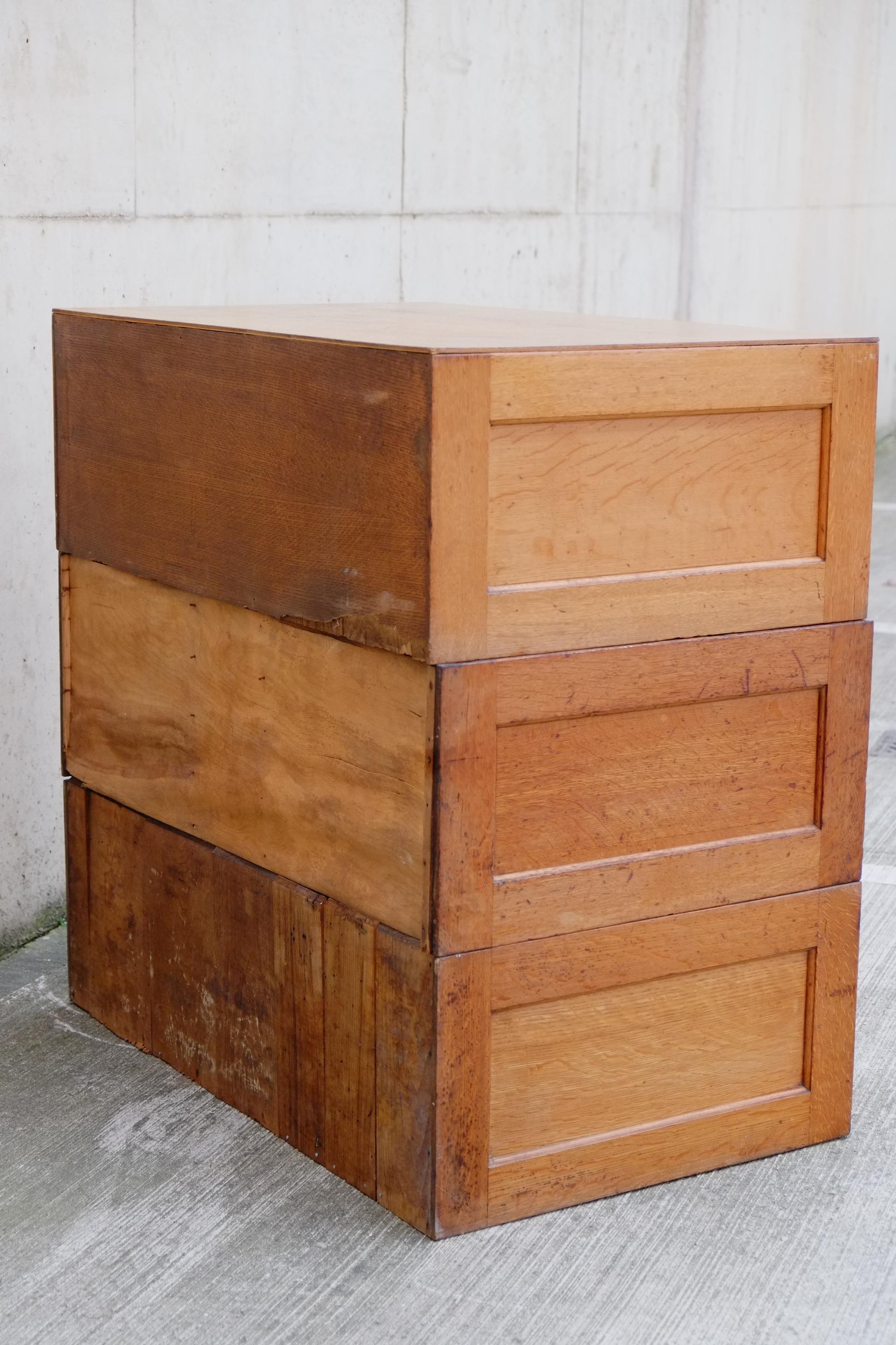 English Antique Shop Haberdashery Schubladen Kommode in OAK im Angebot 9