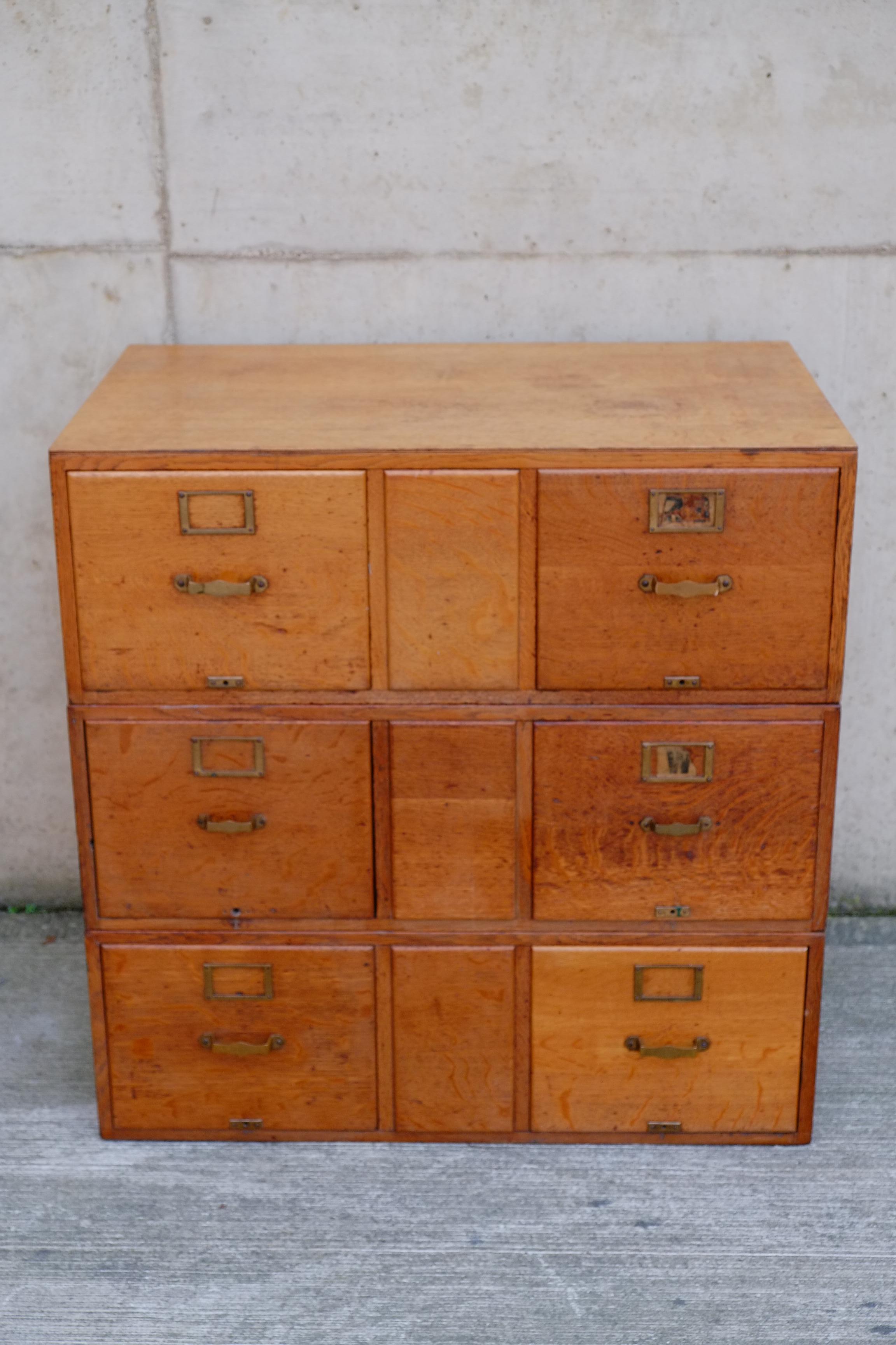 English Antique Shop Haberdashery Schubladen Kommode in OAK (Englisch) im Angebot
