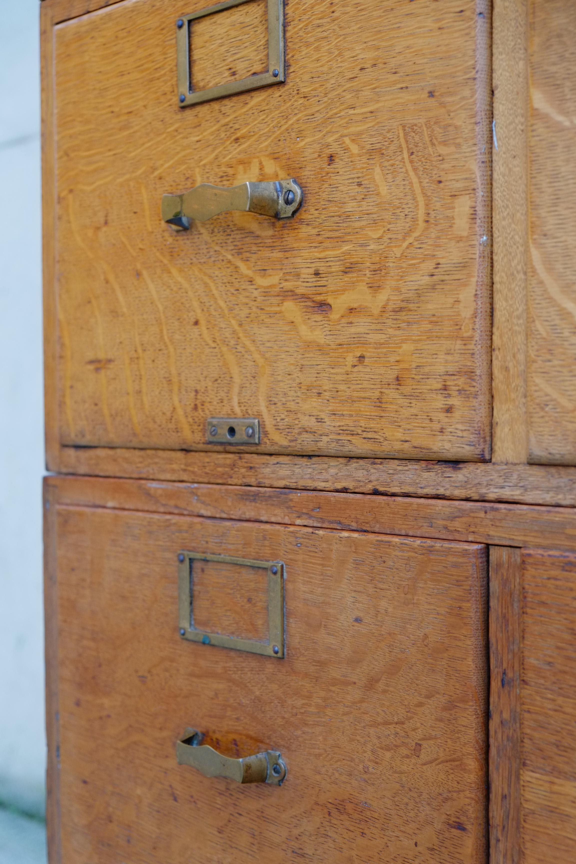 English Antique Shop Haberdashery Schubladen Kommode in OAK (Mitte des 20. Jahrhunderts) im Angebot