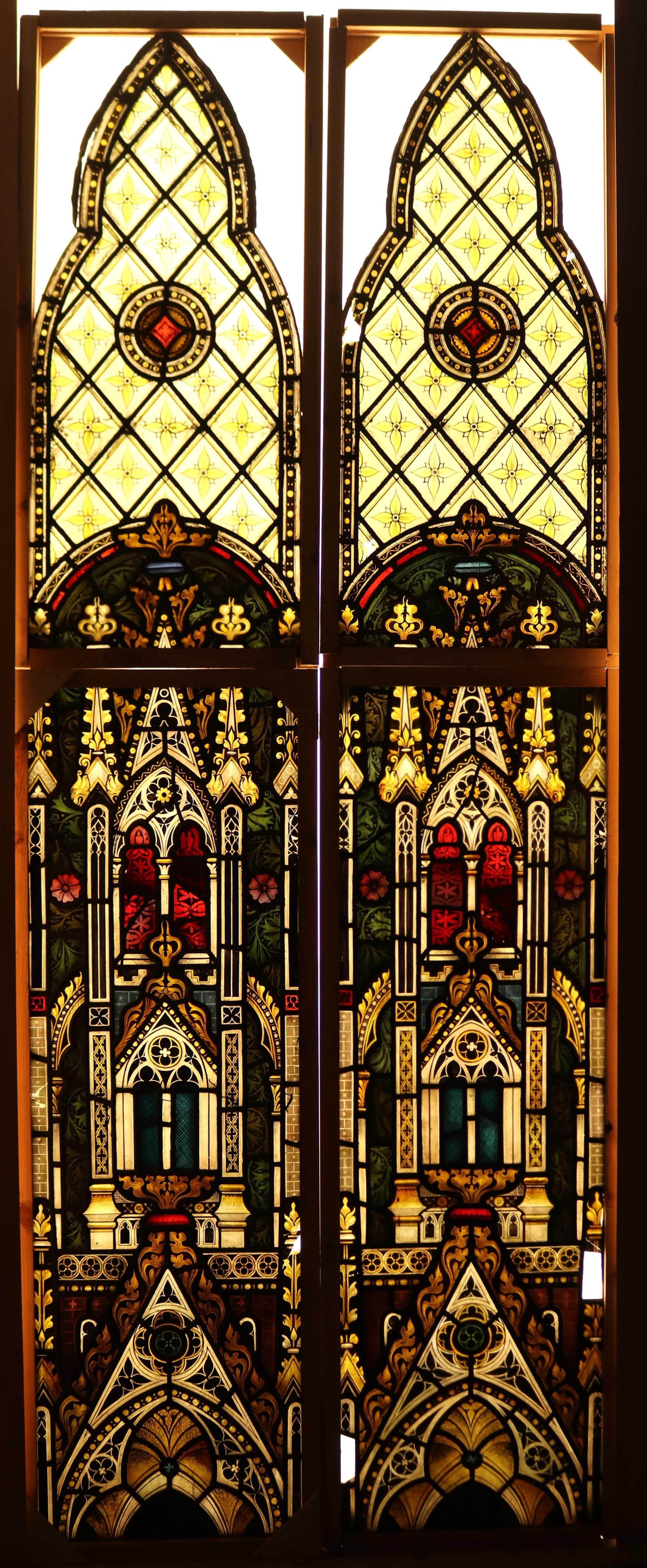English Antique Stained Glass Windows In Fair Condition In Wormelow, Herefordshire