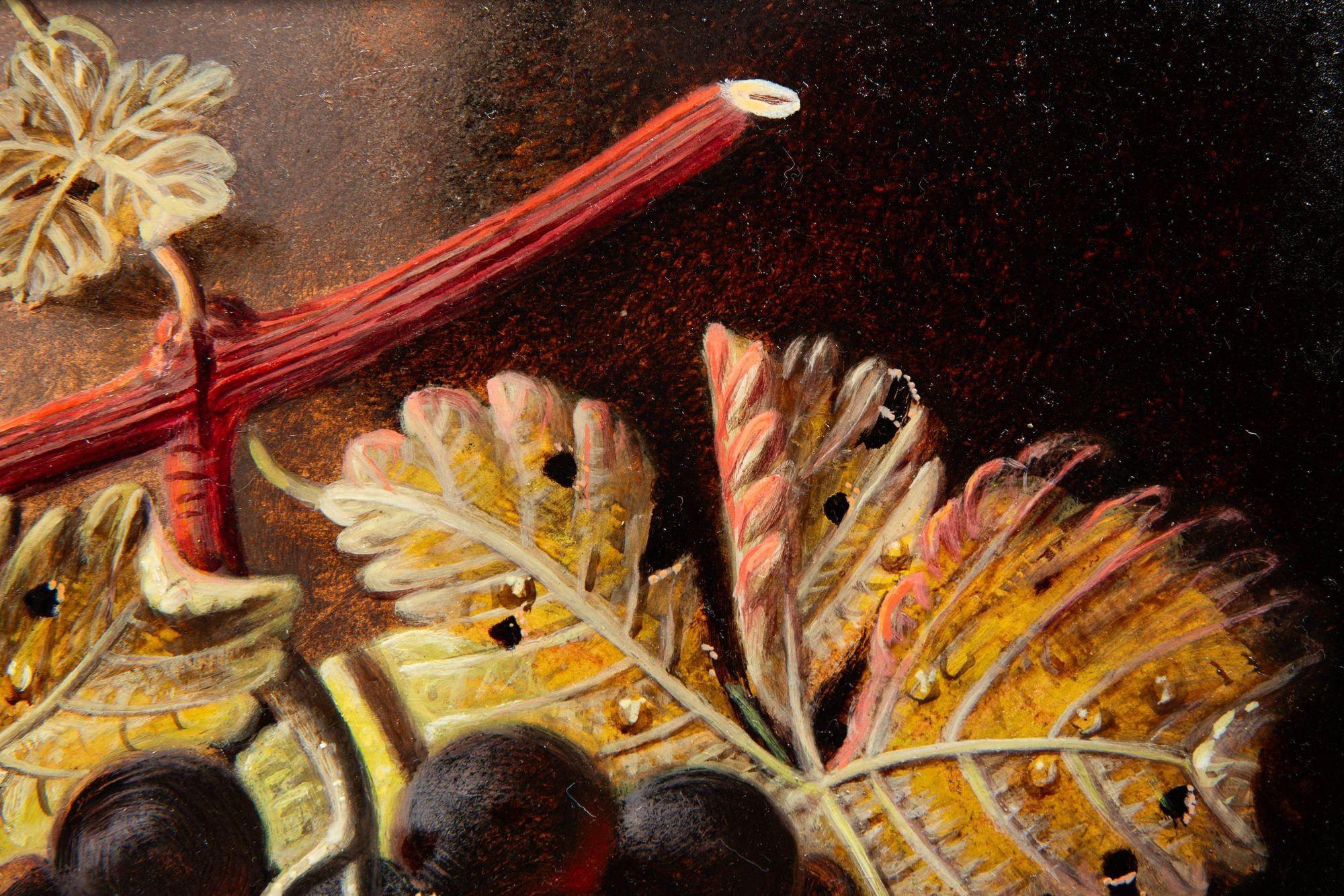English Antique Still-Life Painting of Fruit by Oliver Clare 5