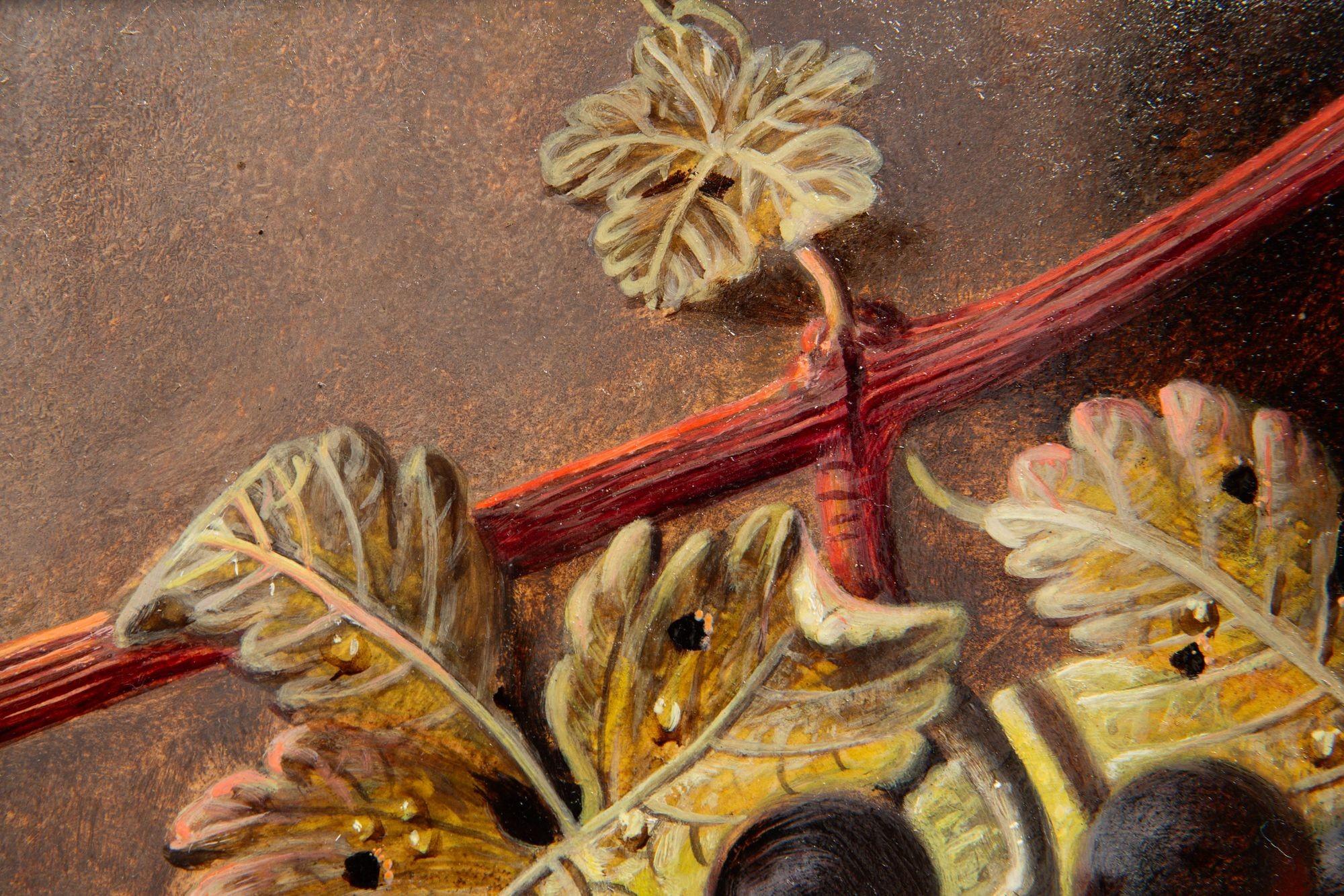 English Antique Still-Life Painting of Fruit by Oliver Clare 6