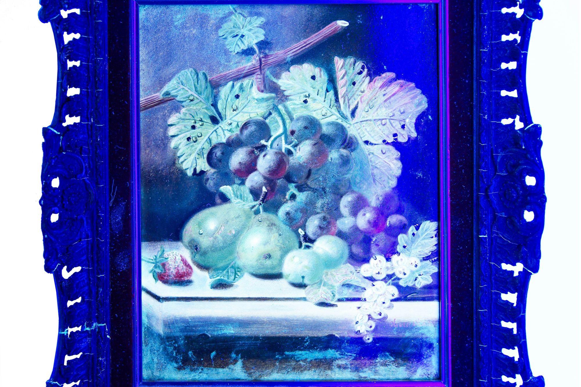 English Antique Still-Life Painting of Fruit by Oliver Clare 8