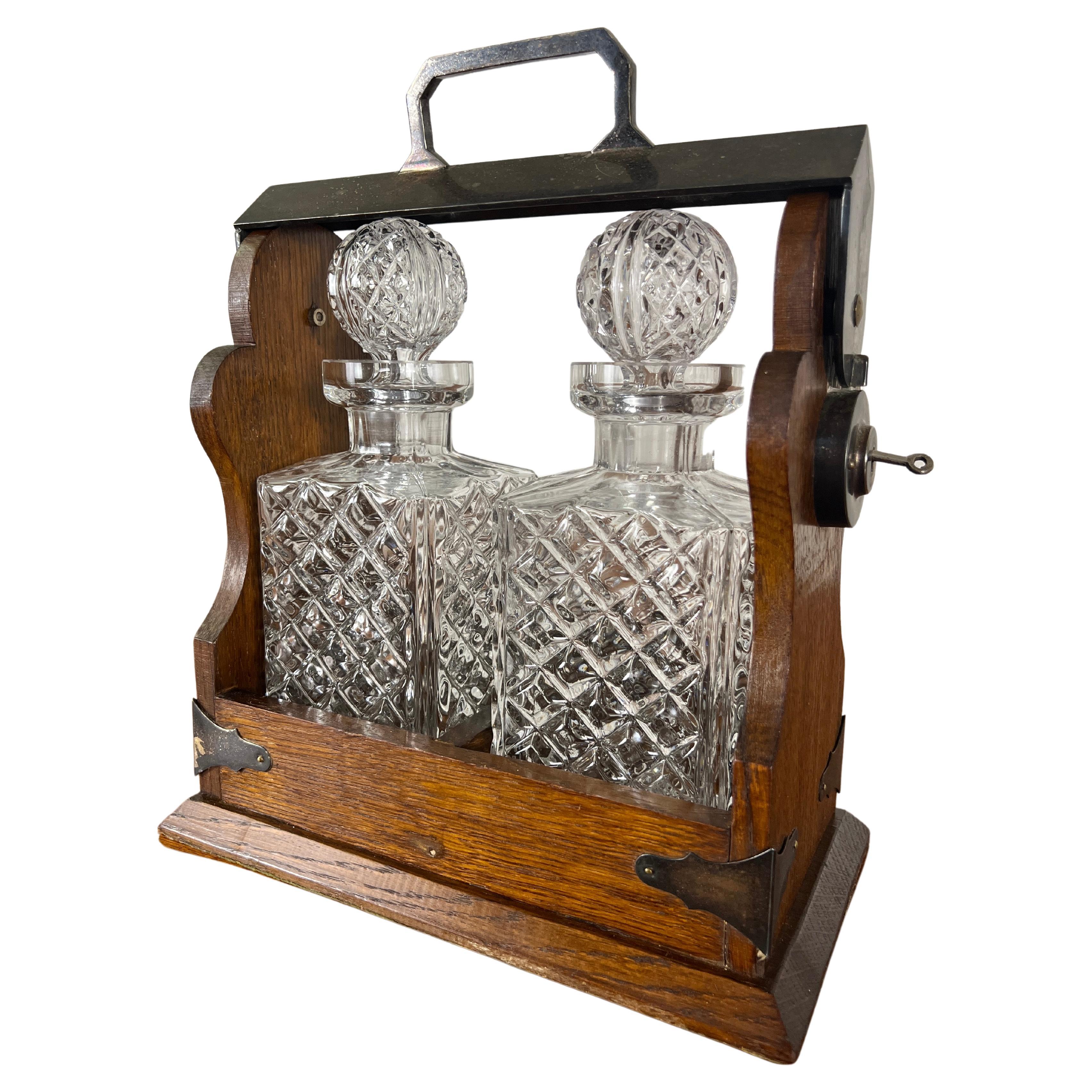 English Antique Tantalus  For Sale