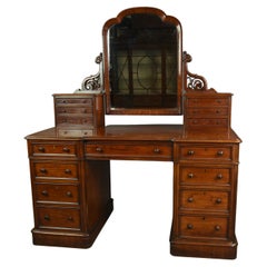 English Antique Victorian Mahogany Dressing Table