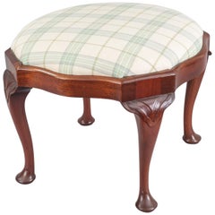 English Antique Victorian Mahogany Stool