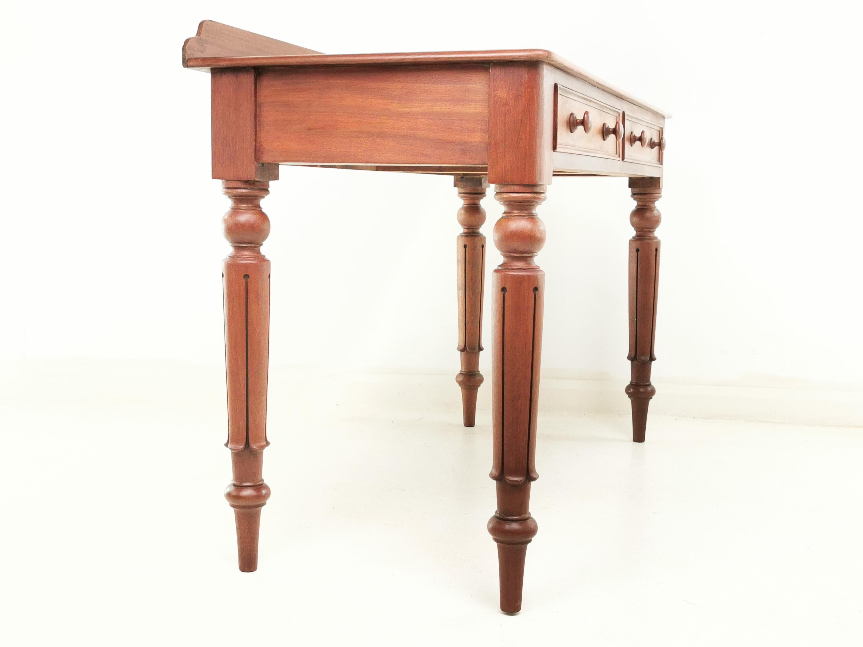 19th Century English Antique Victorian Mahogany Writing Desk