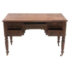 English Antique Victorian Mahogany Writing Desk