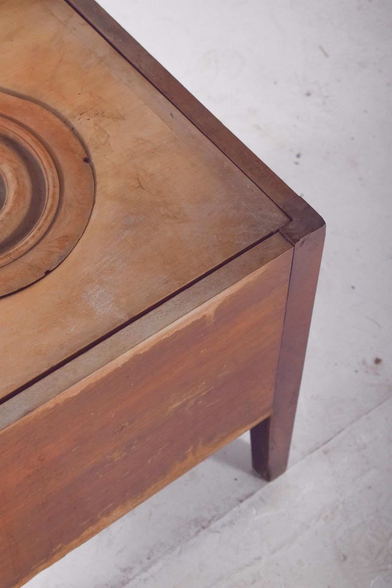 Cabinet anglais ancien en bois avec récipient sanitaire État moyen - En vente à Lisboa, Lisboa