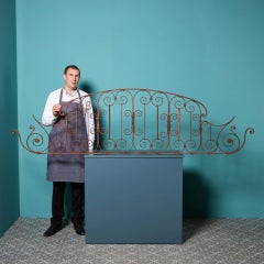 English Antique Wrought Iron Gate Overthrow