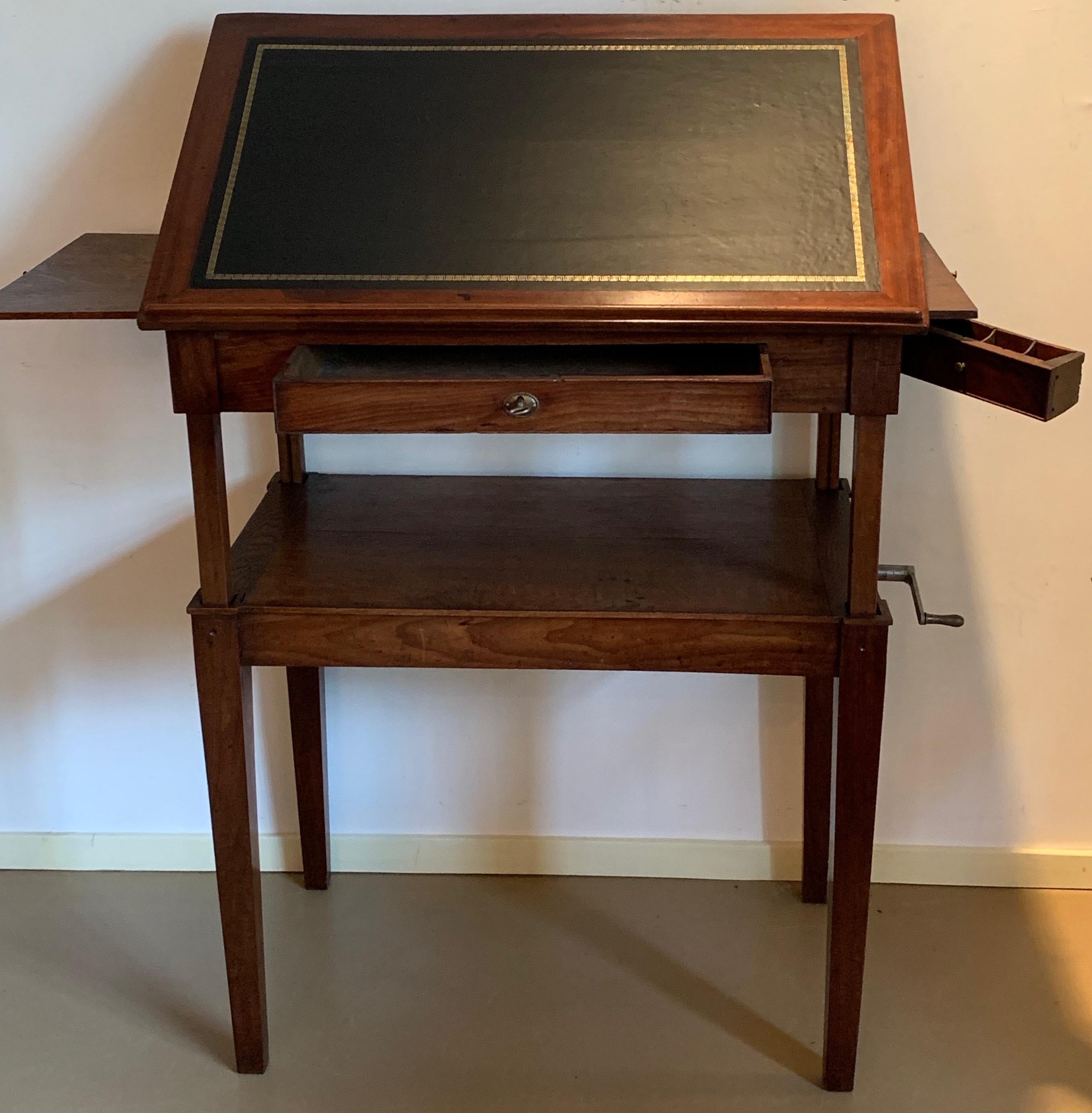 British  English Architect's Drawing Table 