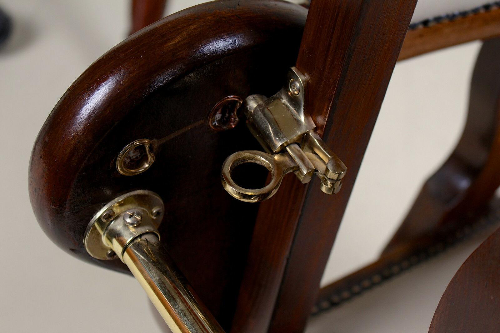 English Armchair Edwardian Barbers Chairs Carved Mahogany For Sale 7