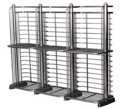 English Art Deco Aluminum Baker's Rack