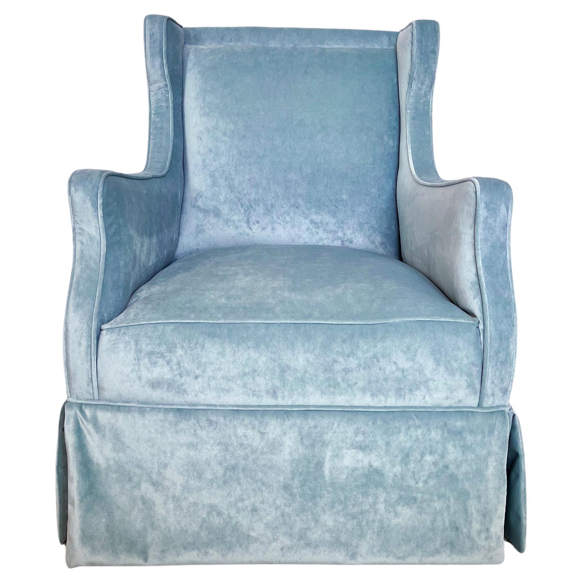 English Art Deco Armchair C.1930

Of neat proportions, having been recently upholstered in a duck egg blue cotton velvet.
England, C.1930.

D67cm
H89cm
W70cm