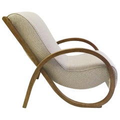 ENGLISH ART DECO Bent Beechwood 'SUPAREST' Armchair Circa 1930