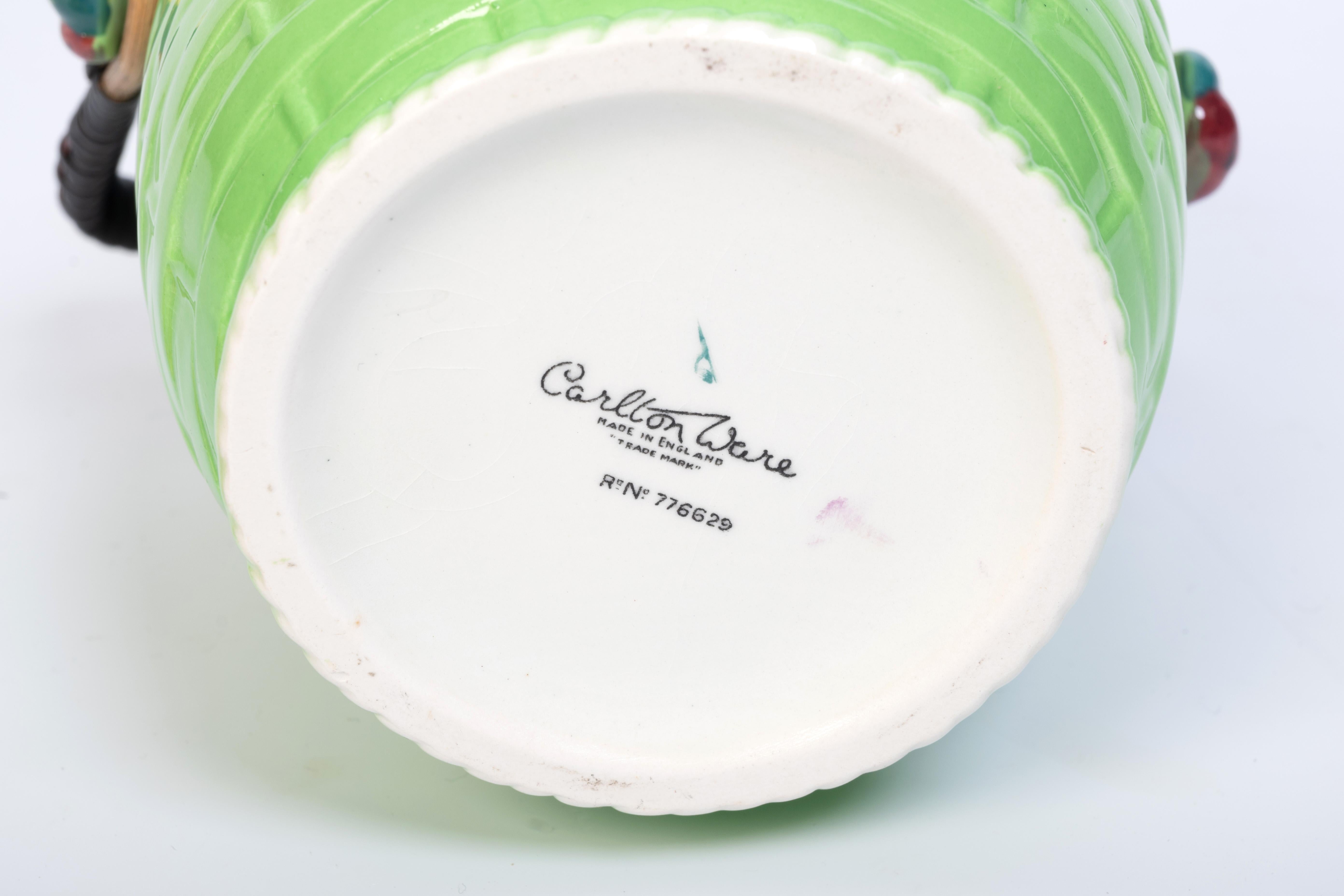 English Art Deco Biscuit Barrel Carlton Ware C.1930 For Sale 3