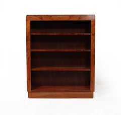 English Art Deco Bookcase in Walnut