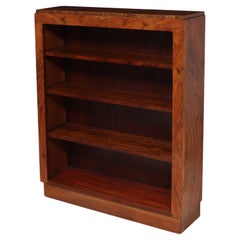 English Art Deco Bookcase in Walnut